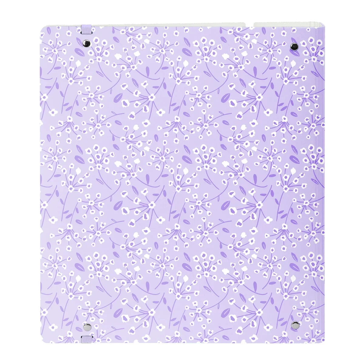 Carpeta de anillas Safta Light purple flowers Morado 27 X 32 X 4 cm