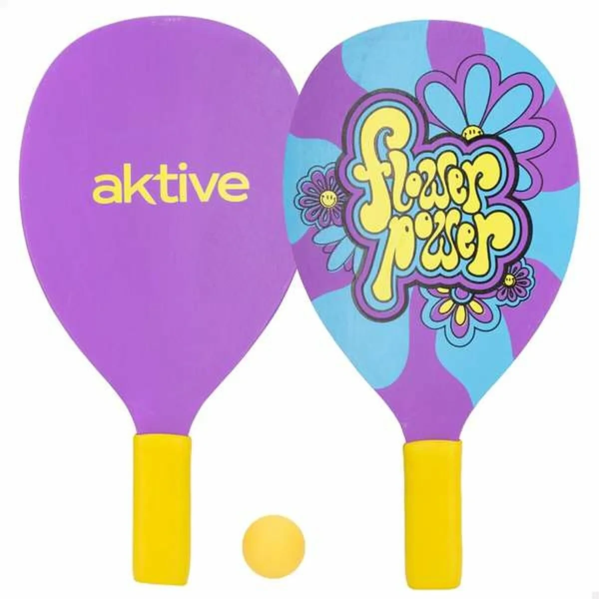 Palas de Playa con Pelota Aktive 40 x 0,8 x 21 cm