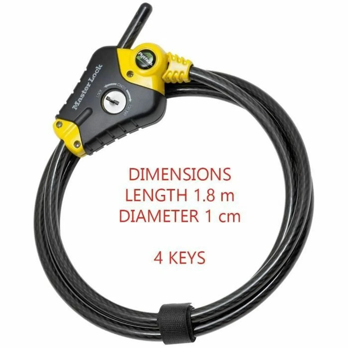 Candado de llave Master Lock Negro