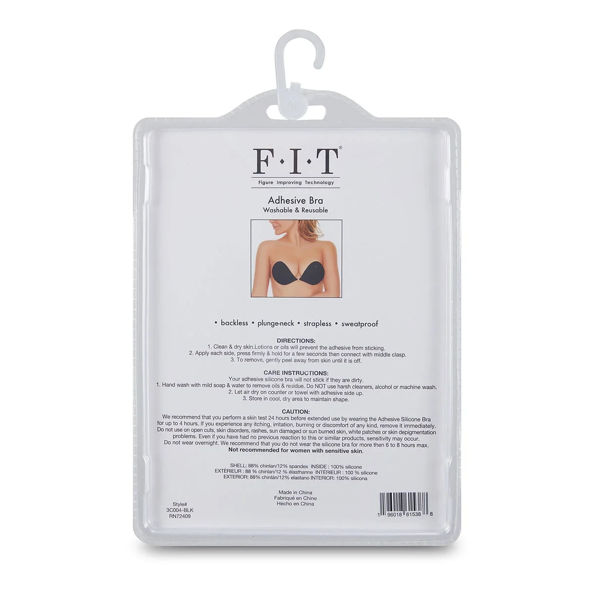 Sujetador adhesivo FIT