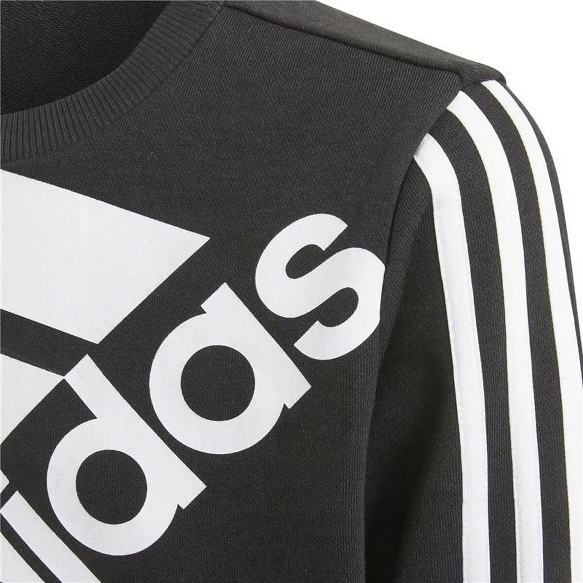 Sudadera Infantil Adidas Essentials Logo K Negro