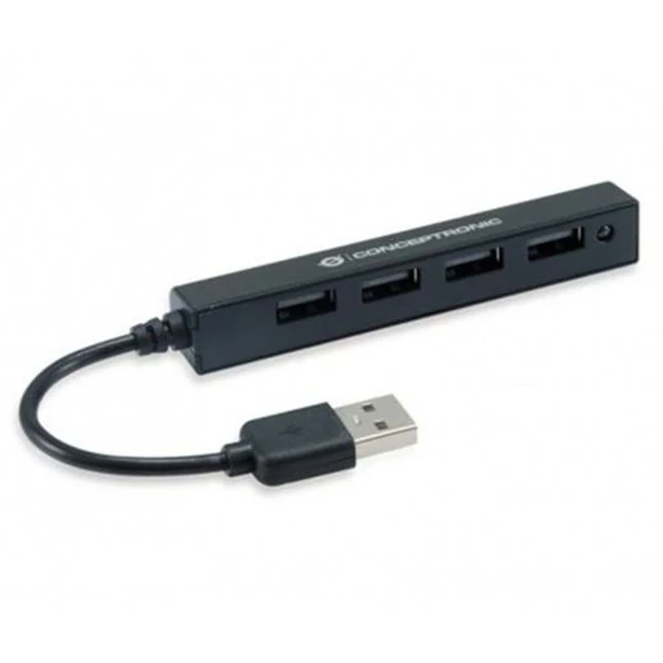 Hub USB Conceptronic HUBBIES05B Negro