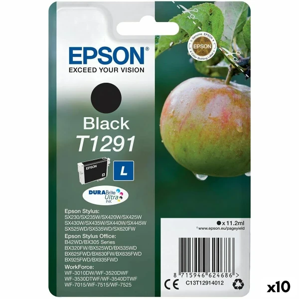 Cartucho de Tinta Original Epson SX 235W/420W/425W/BX305F/320FW Negro (10 Unidades)