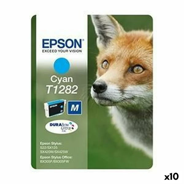 Cartucho de Tinta Original Epson STYLUS S22/SX 235W /420W/425W/ OFFICE BX305F Cian (10 Unidades)