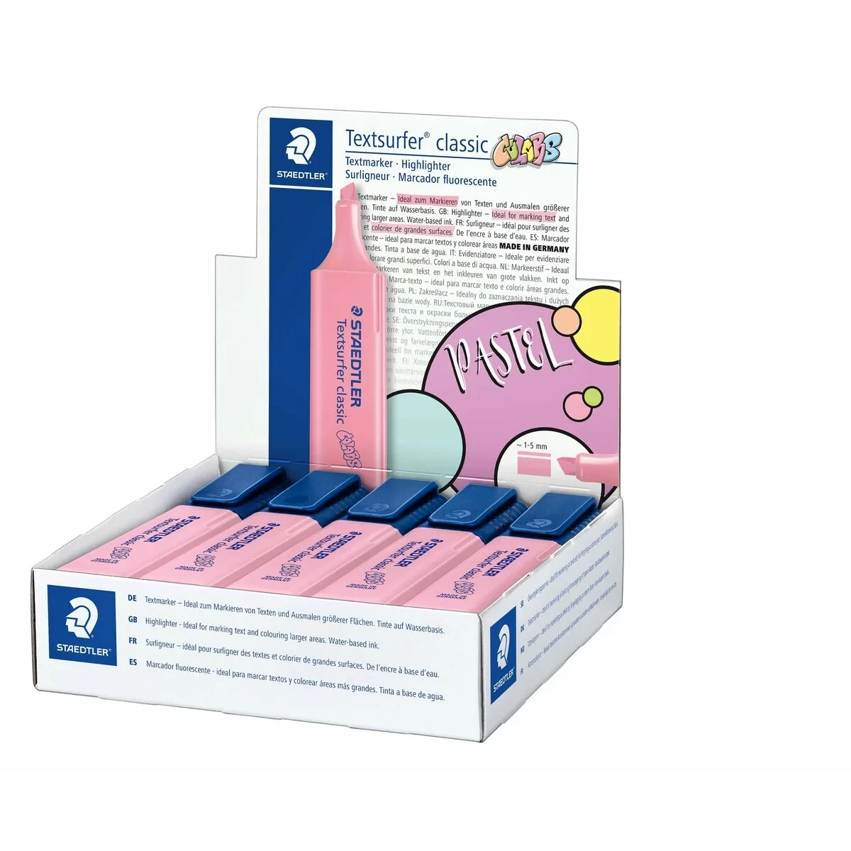 Marcador Fluorescente Staedtler Textsurfer Classic Rosa (10 Unidades)
