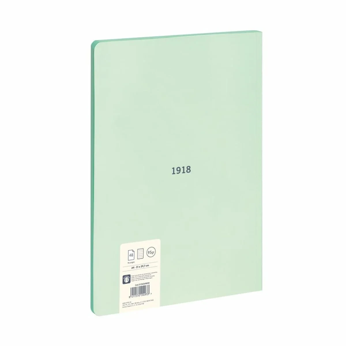 Libreta Milan 430 Verde A4 48 Hojas 21 x 29,7 cm (3 Unidades)