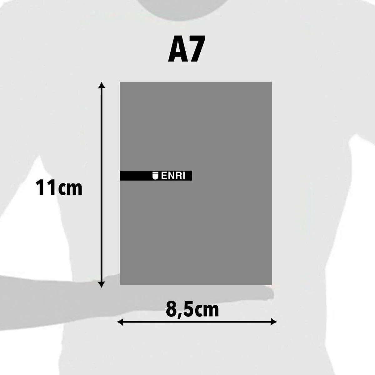 Bloc de Notas ENRI Rojo A7 80 Hojas (10 Unidades)