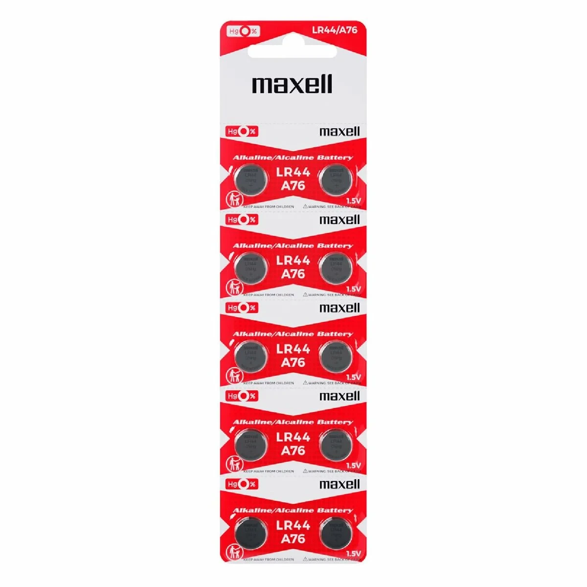 Pilas Maxell 19040800 1,5 V Pilas de Botón (10 Unidades)