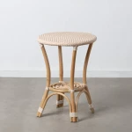 Mesa auxiliar 50 x 50 x 67 cm Natural Beige Ratán
