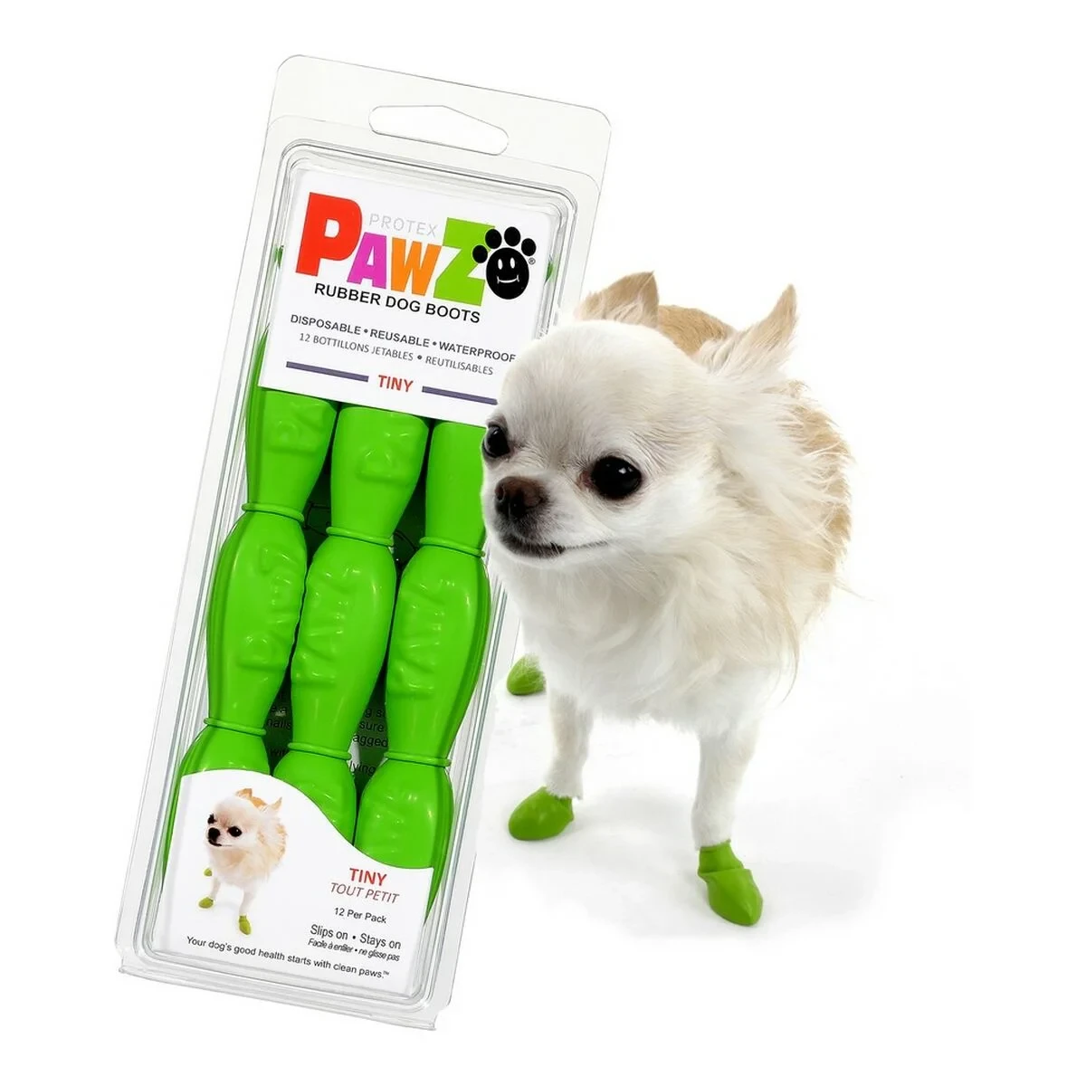Botas Pawz Perro 12 Unidades Verde