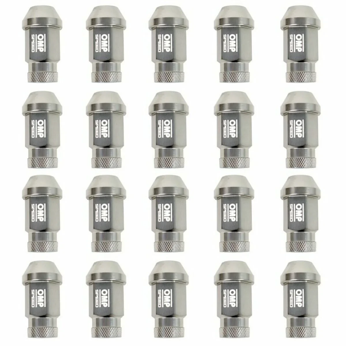 Set Tuercas OMP 7075 Antracita 20 uds M14 x 1,25