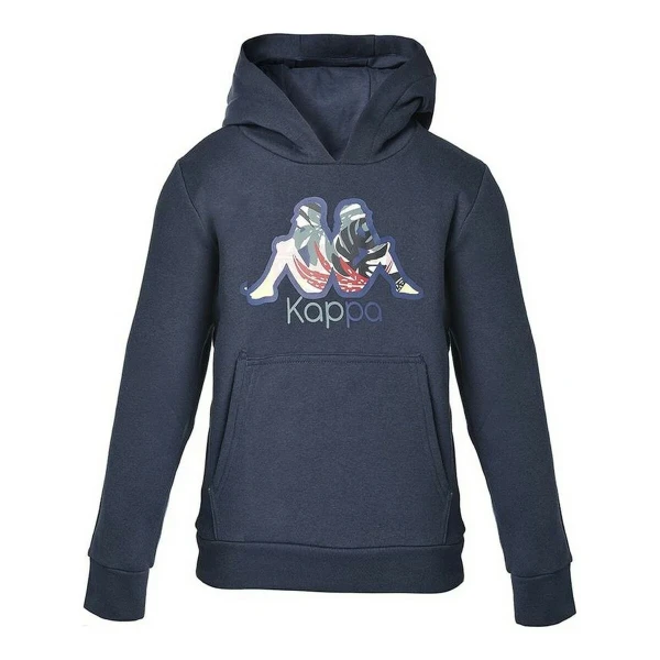 Sudadera con Capucha Niño Kappa Cache Azul oscuro