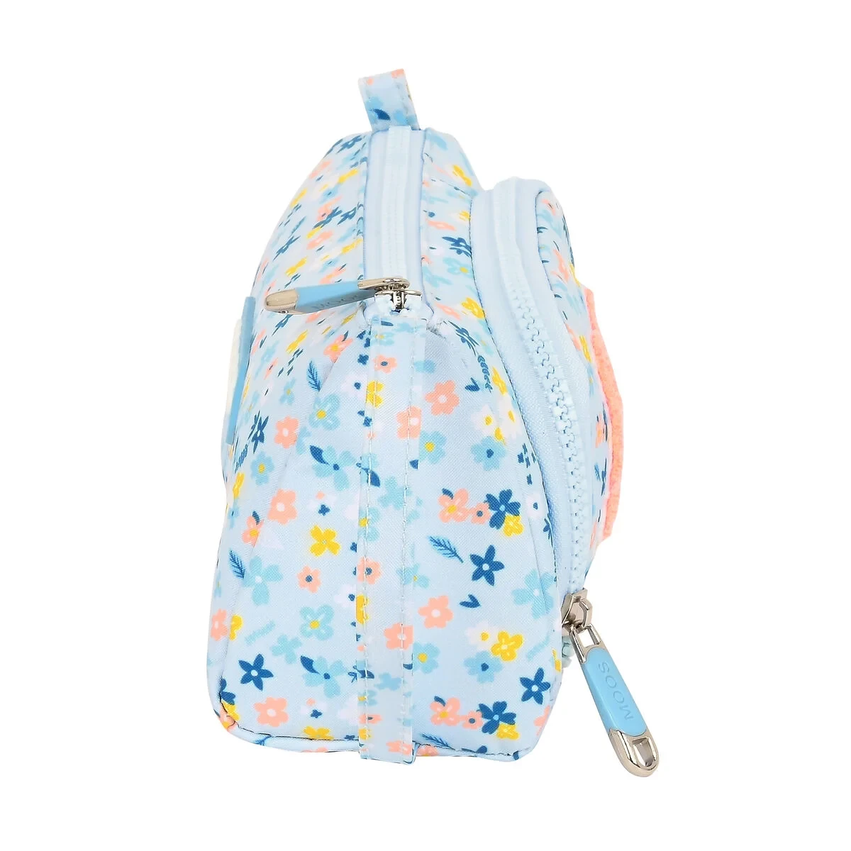 Estuche Escolar con Accesorios Moos Lovely Azul (32 Piezas)