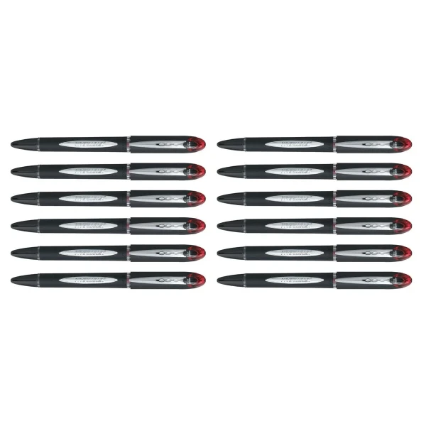Bolígrafo de tinta líquida Uni-Ball Rollerball Jestsream SX-210 Rojo 12 Unidades