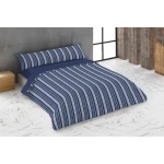 Juego de funda nórdica Hosteline KING Azul Cama de 180 260 x 240 cm 4 Piezas