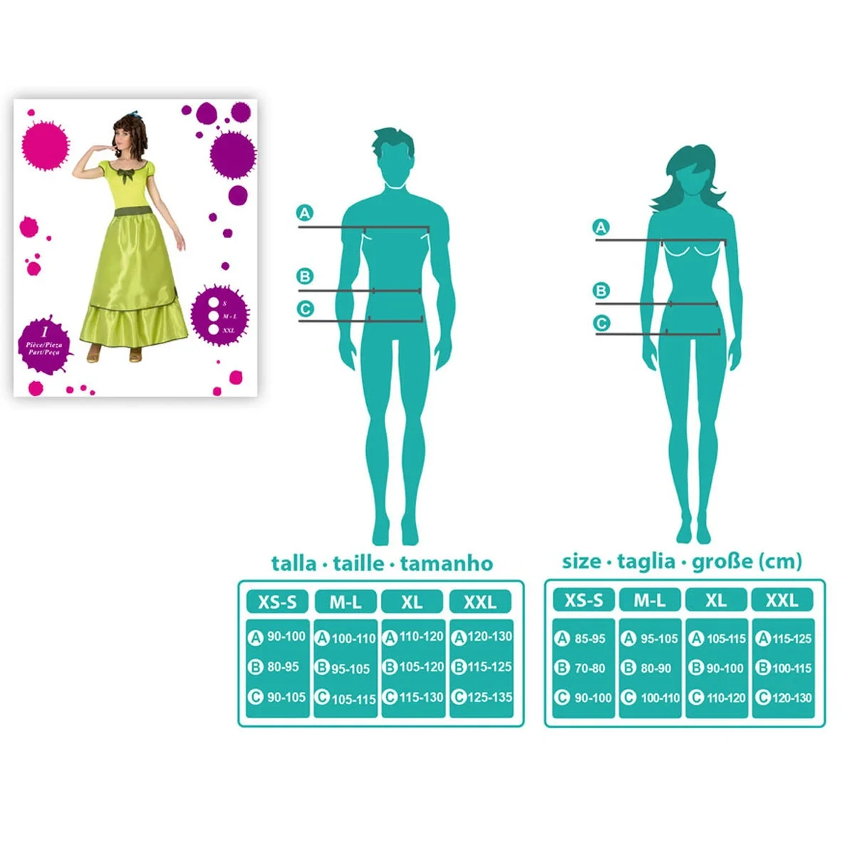 Disfraz para Adultos 3963 Dama Sureña
