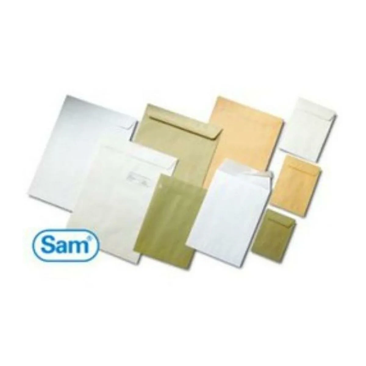 Sobre Sam A-12 DIN B4 Blanco 250 x 353 mm Autoadhesivo 100 g/m²