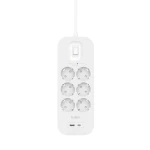 Regleta Enchufes 6 Tomas con Interruptor Belkin Connect SRB002VF2M Blanco