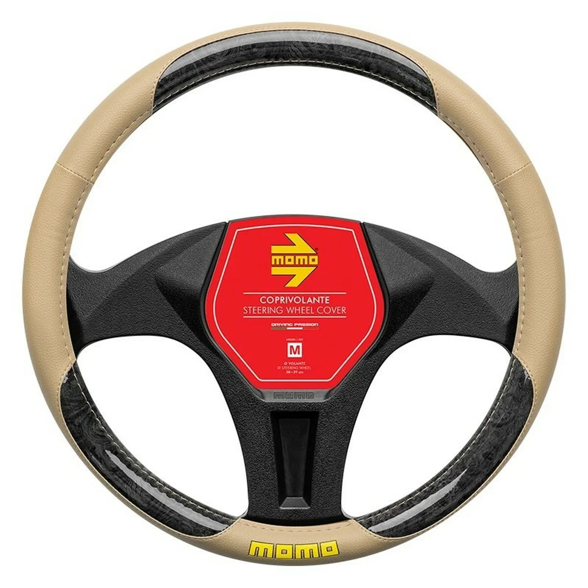 Funda para Volante MOMO MOMLSWC0BRBEB Ø 38-39 cm