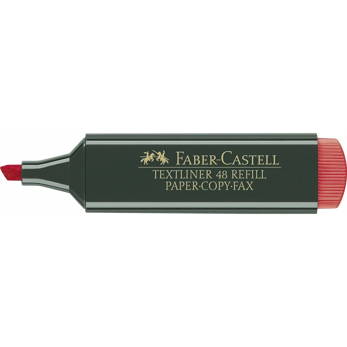 Subrayador Faber-Castell TEXTLINER 48 Rojo (10 Unidades)
