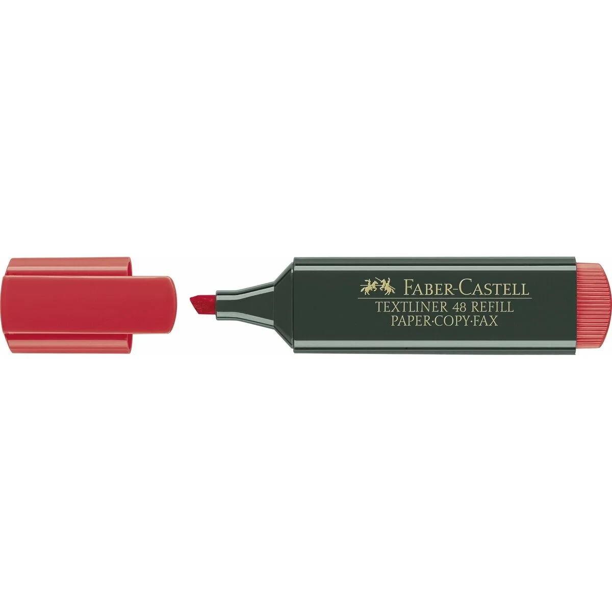 Subrayador Faber-Castell TEXTLINER 48 Rojo (10 Unidades)