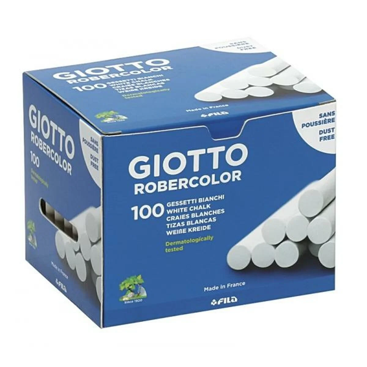 Tizas Giotto Robercolor Blanco 16 Unidades 100 Piezas
