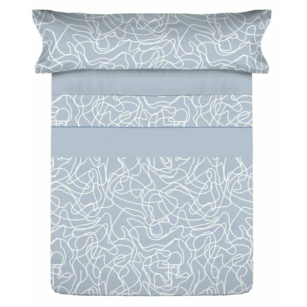 Juego de Sábanas Tejidos Reina Azul Cama de 150