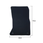 Set de Alfombrillas para Coche OCC Motorsport OCCBW0033 Bmw F07 Serie 5 Gt 5 Piezas