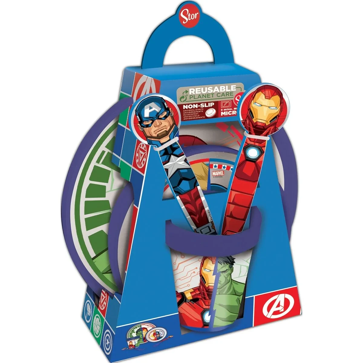 Set de Menaje Infantil The Avengers CZ11304 Plástico (5 Piezas)