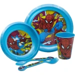 Set de Menaje Infantil Spider-Man CZ11313 Plástico (5 Piezas)