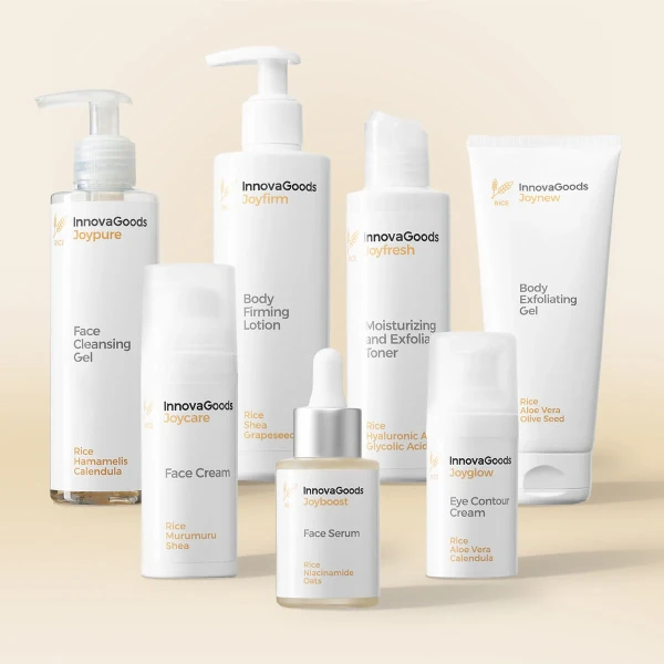 Pack de Rutina Facial y Corporal Rice InnovaGoods