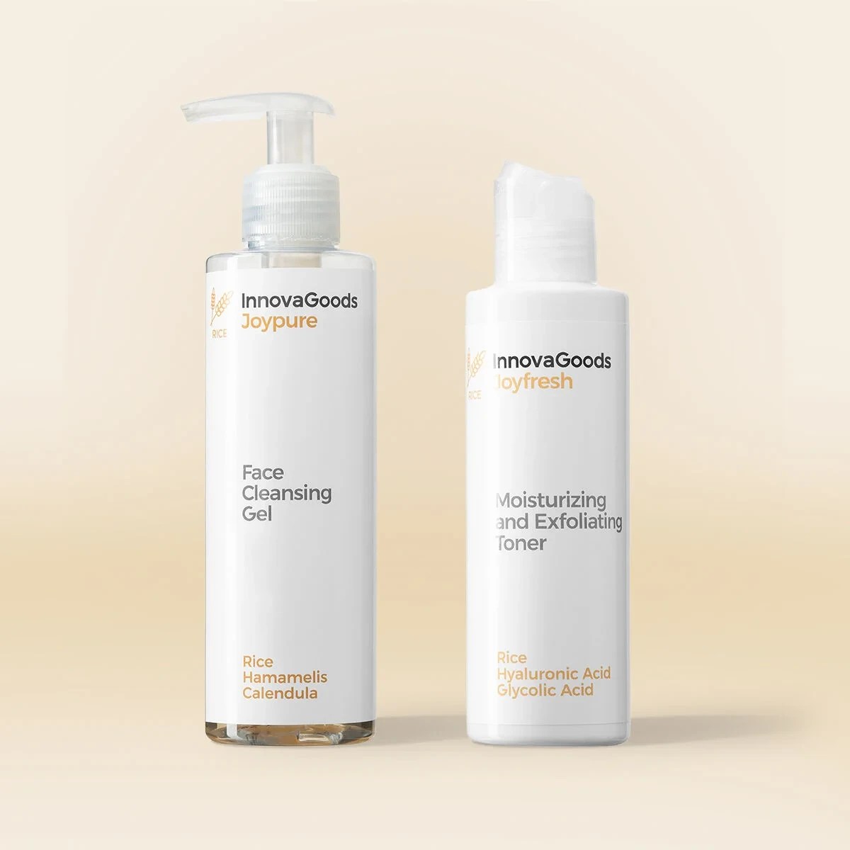 Pack Dúo de Limpieza Facial Rice InnovaGoods