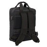 Mochila para Portátil Real Madrid C.F. Premium Negro 29 x 39 x 11 cm 13,3"