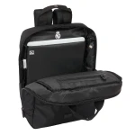 Mochila para Portátil Real Madrid C.F. Premium Negro 29 x 39 x 11 cm 13,3"