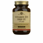 Vitamina D3 (Aceite de Hígado de Pescado y Colecalciferol) Solgar 1000 iu (100 Cápsulas)