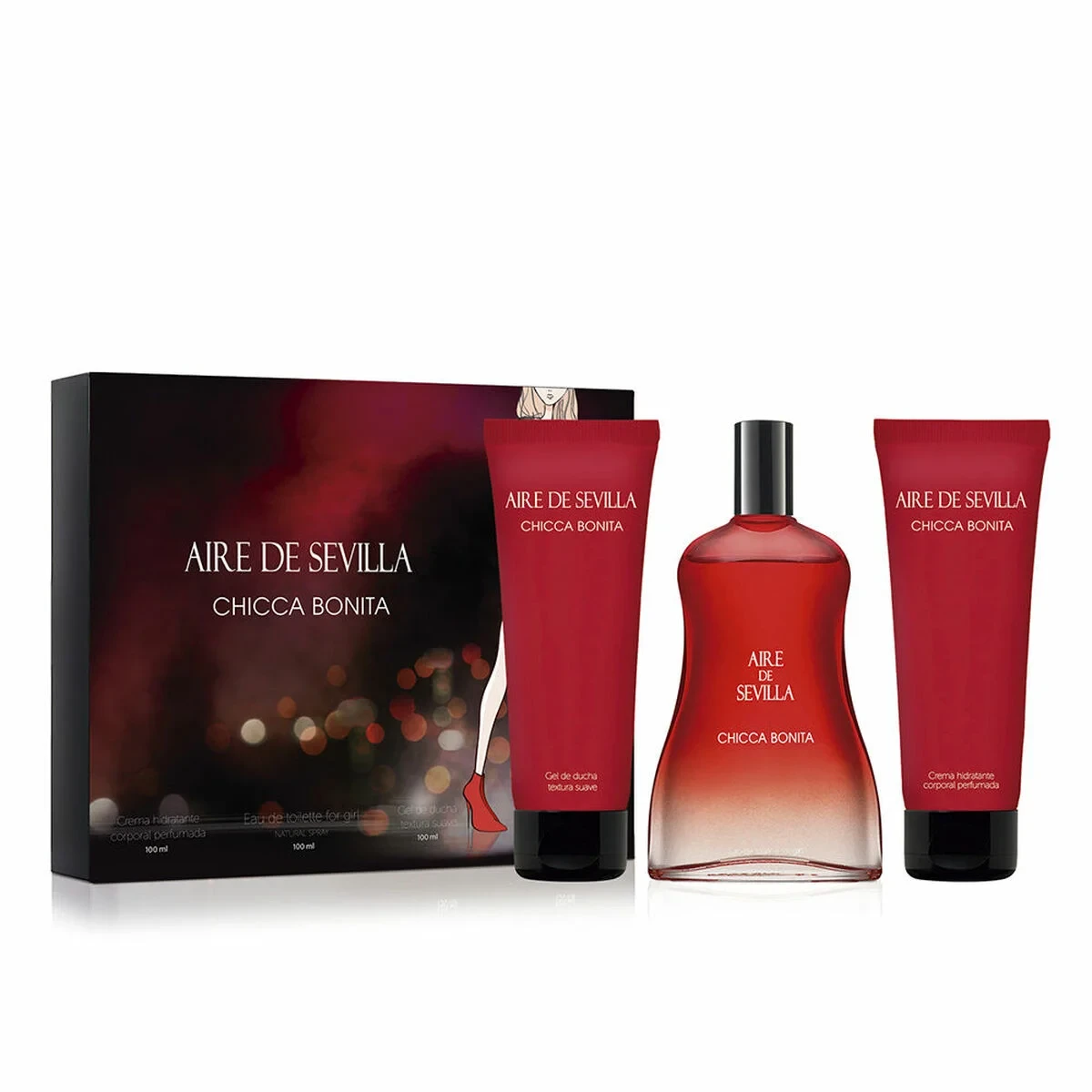 Set de Perfume Mujer Aire de Sevilla Chicca Bonita 3 Piezas