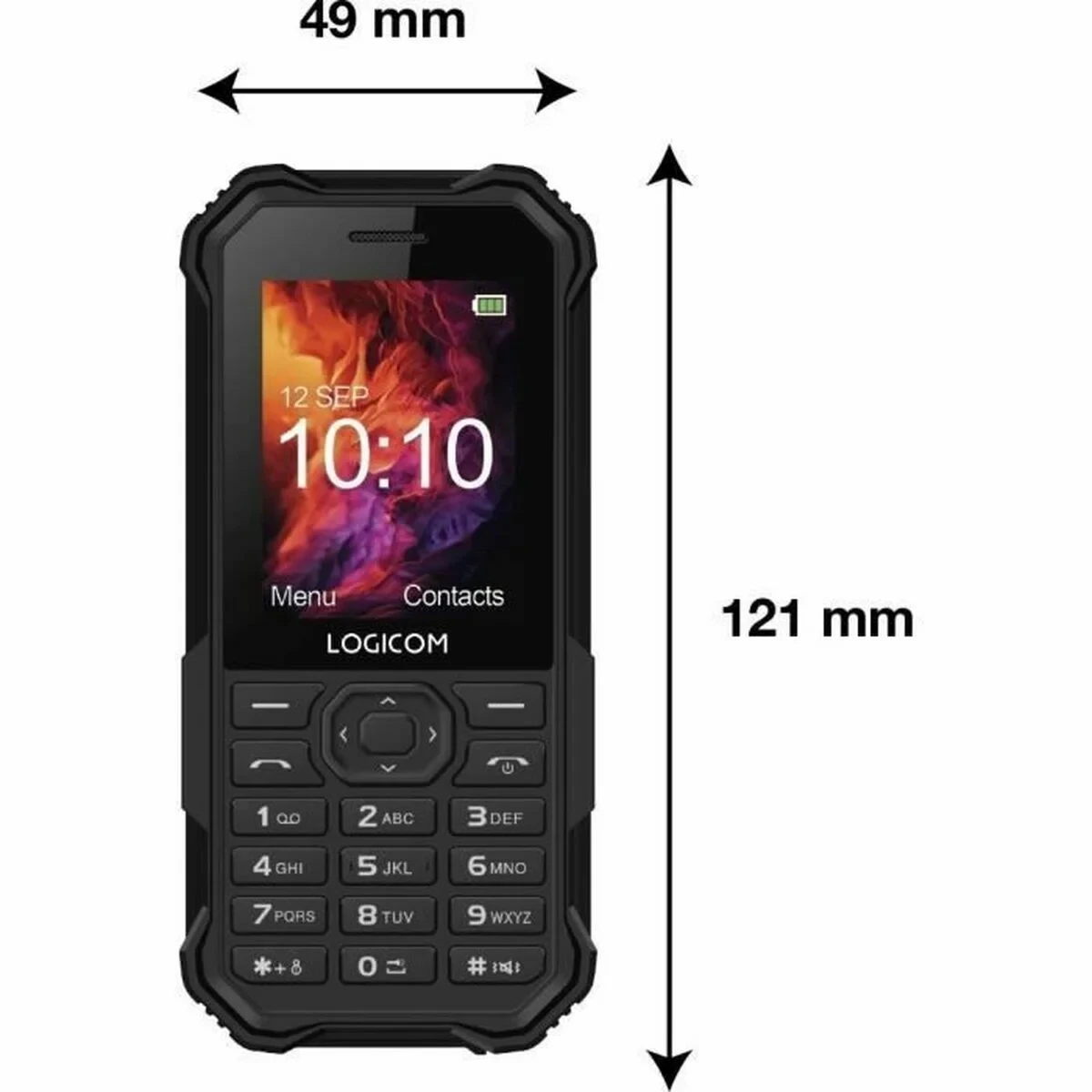Teléfono Móvil Logicom XTREM 40 Negro 2,4"