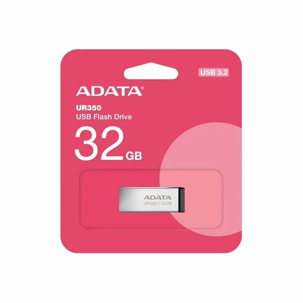 Memoria USB Adata UR350  Negro Plateado 32 GB
