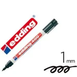 Rotulador permanente Edding 400-01 Negro 1 mm (10 Unidades)