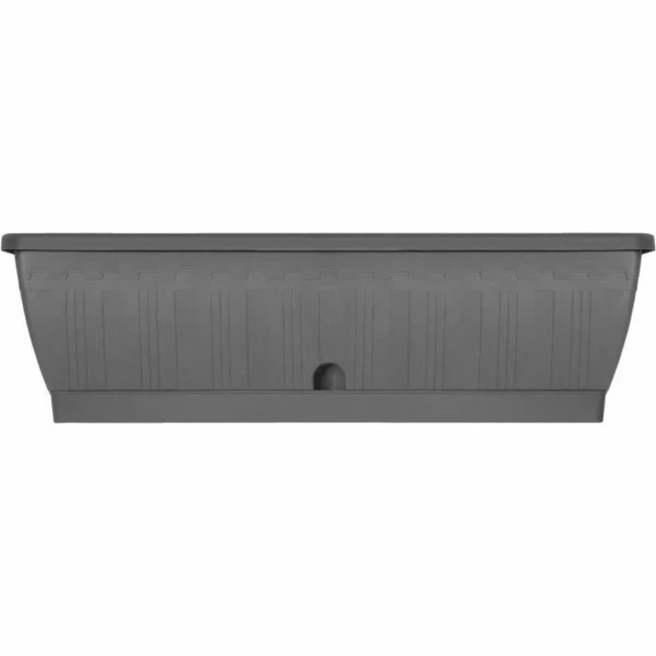 Jardinera Autorriego Garden ID Antracita 60 cm