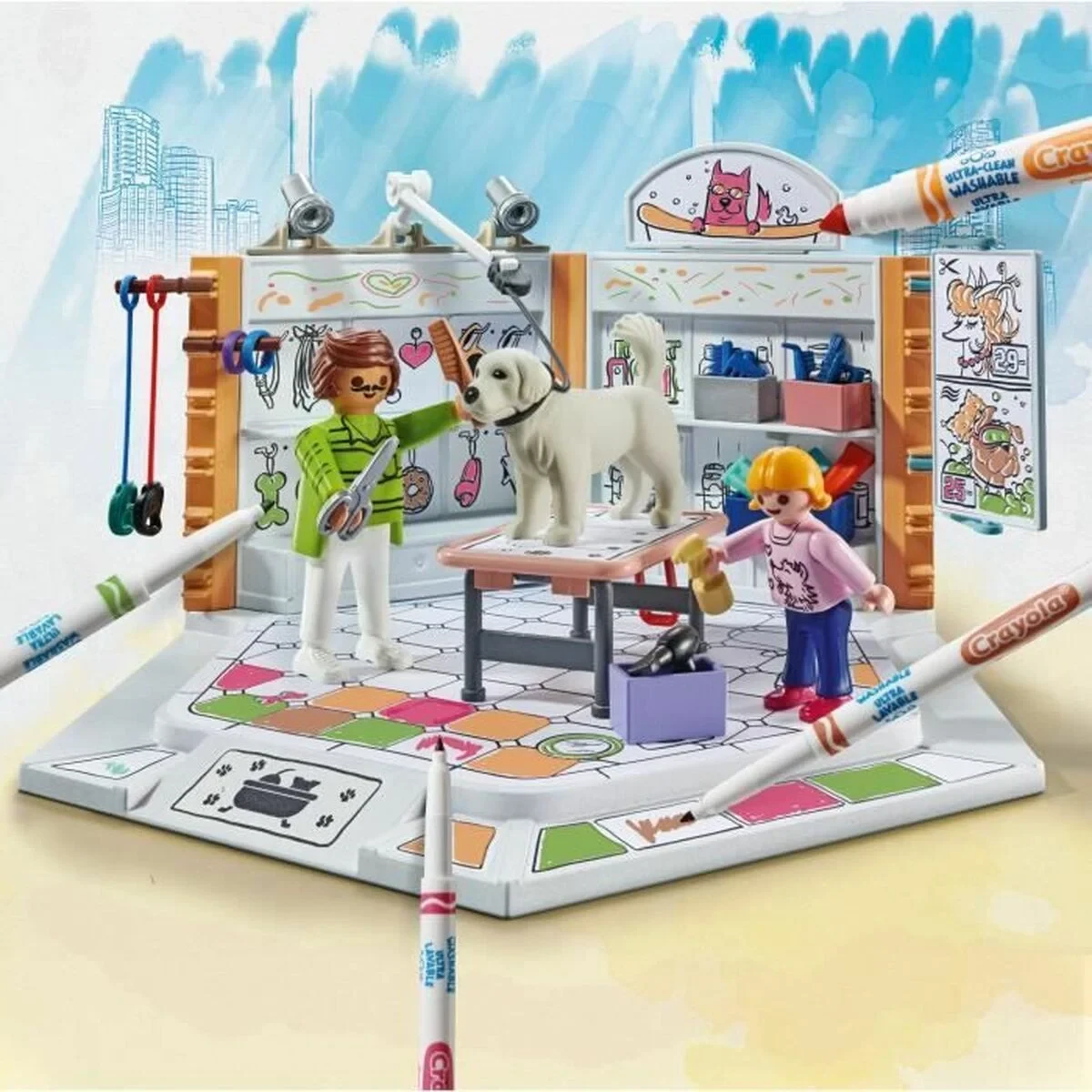 Playset Playmobil Color 71514 Grooming Salon 61 Piezas