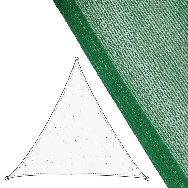 Vela de sombra Vela sombreo Verde 500 x 500 x 0,5 cm Toldo