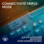 Teclado Inalámbrico Logitech G915 X Blanco AZERTY