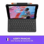 Funda para Tablet Logitech Slim Folio Grafito AZERTY