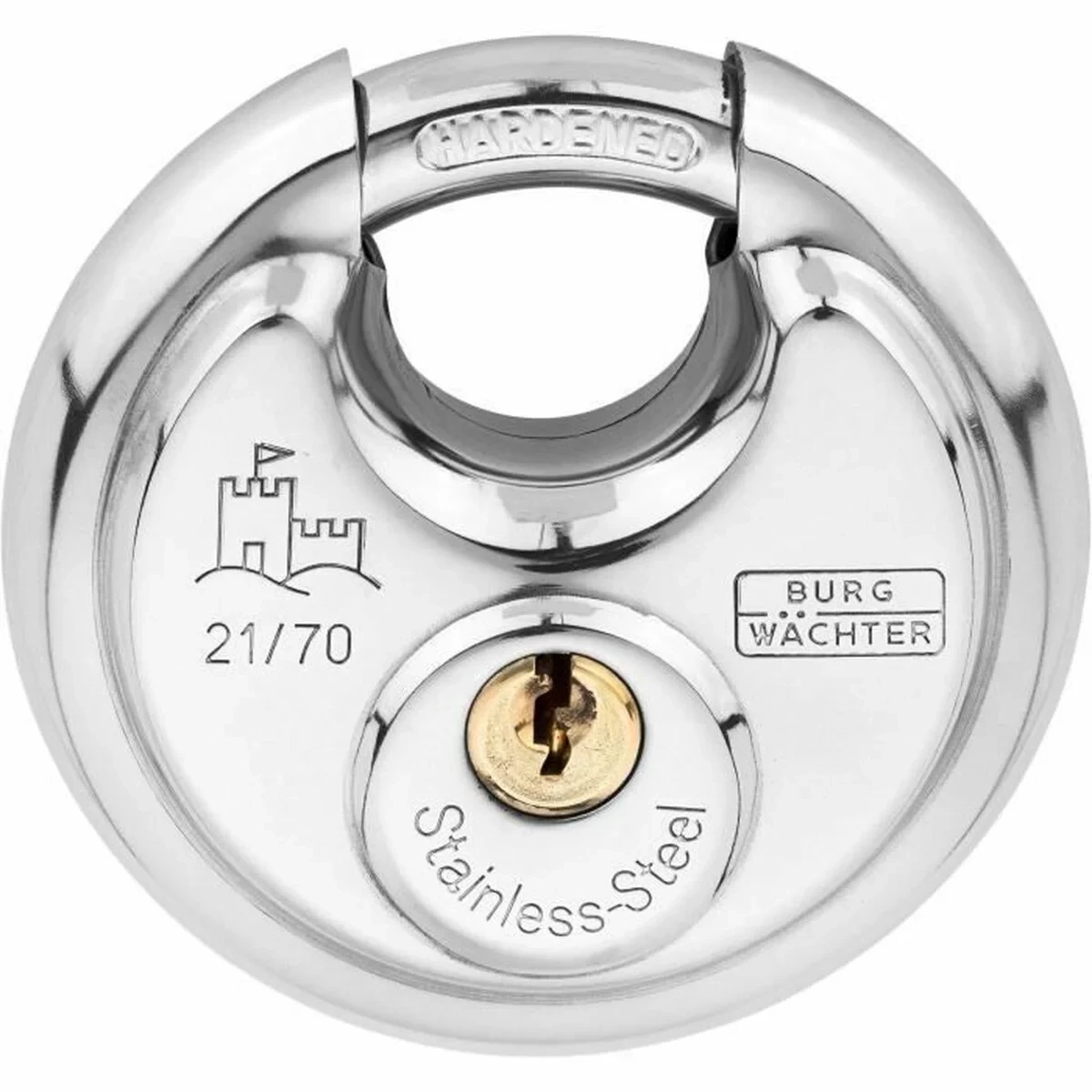 Candado de llave Burg-Wachter 21 70 SB Acero Inoxidable