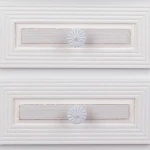Mesita de Noche Alexandra House Living Blanco 31 x 71 x 38 cm