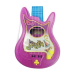 Guitarra Infantil Reig Party 4 Cuerdas Eléctrica Azul Morado