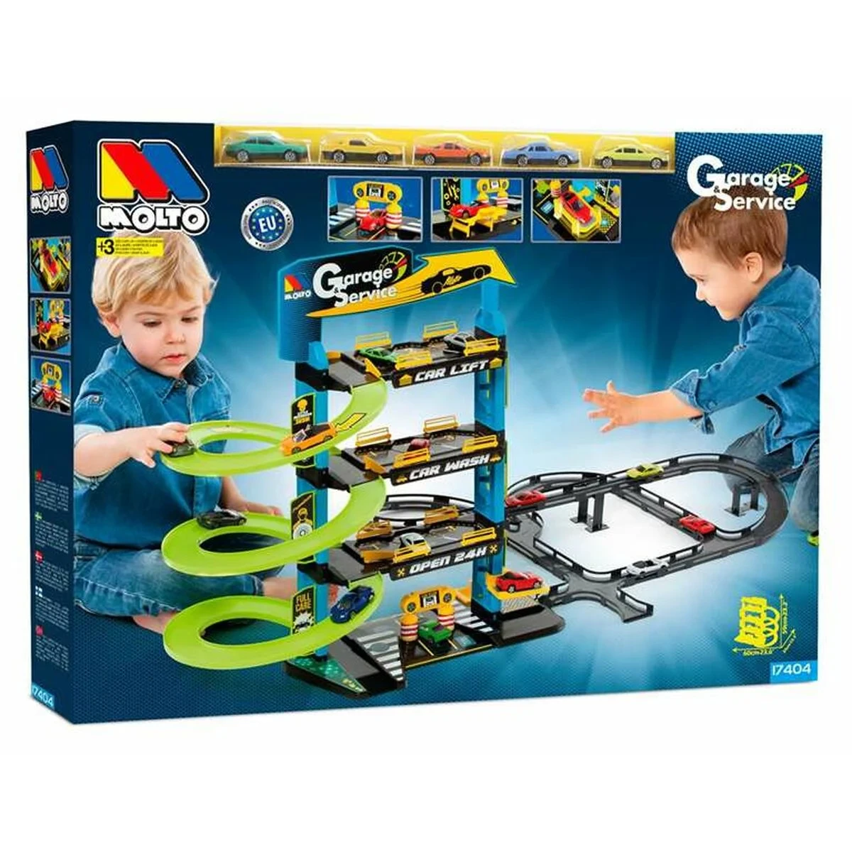 Pista de Carreras Moltó 3 niveles Coche x 5