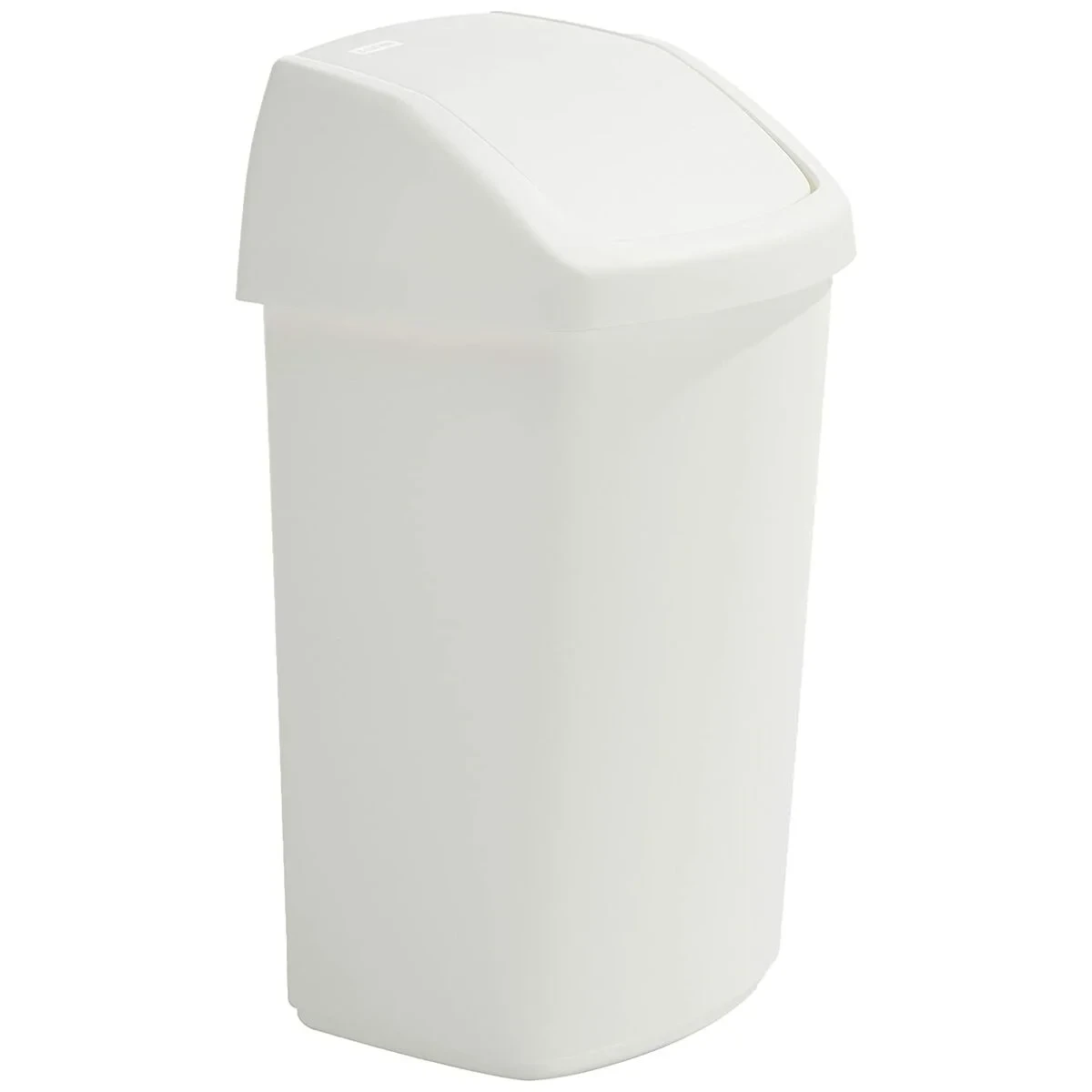 Cubo de basura TAPA BASCULANTE Blanco Plástico