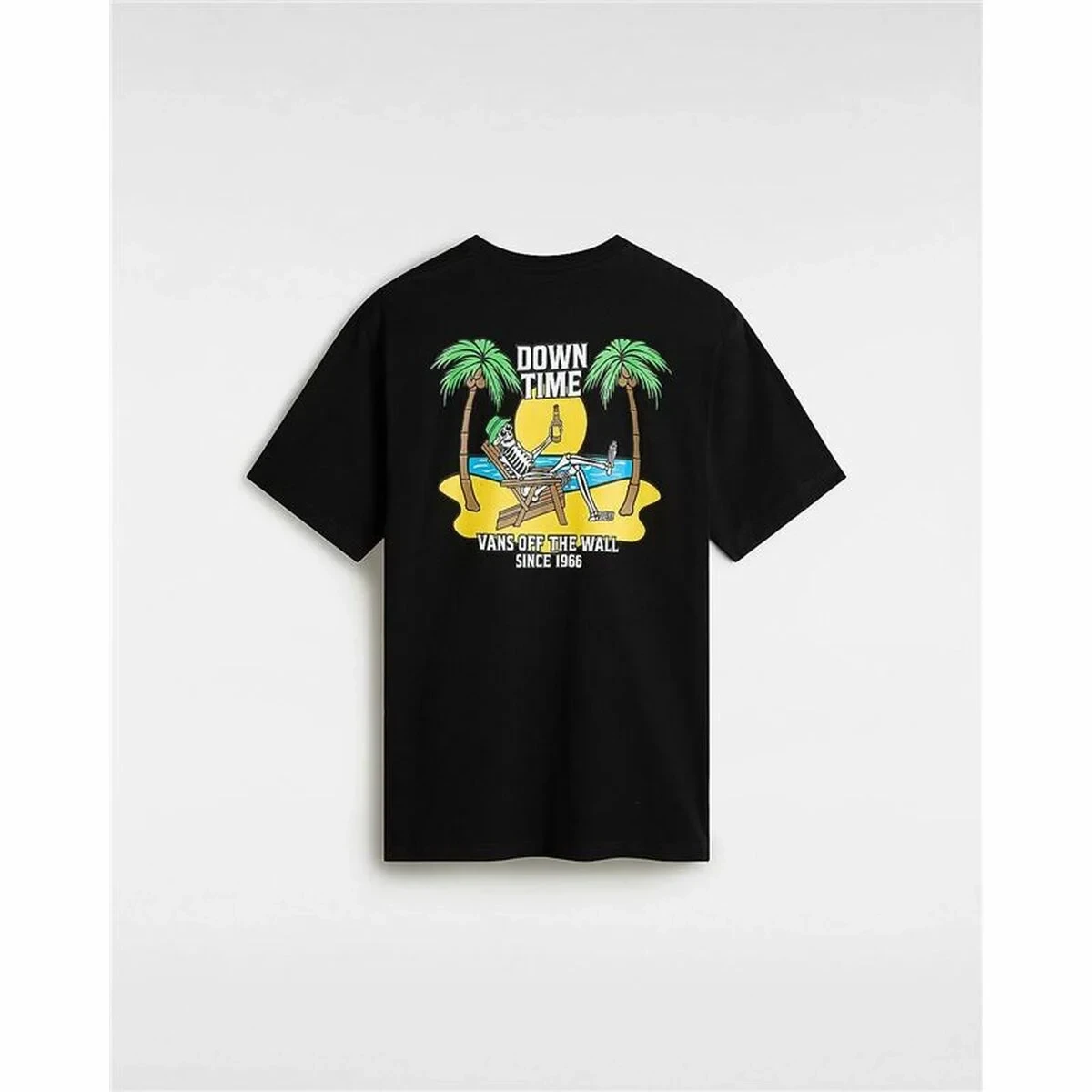 Camiseta de Manga Corta Hombre Vans Down Time Negro